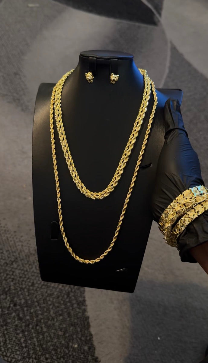 Twist Gold Lookalike Chain Necklace