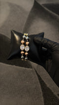 3 tone Ball diamond Bracelet