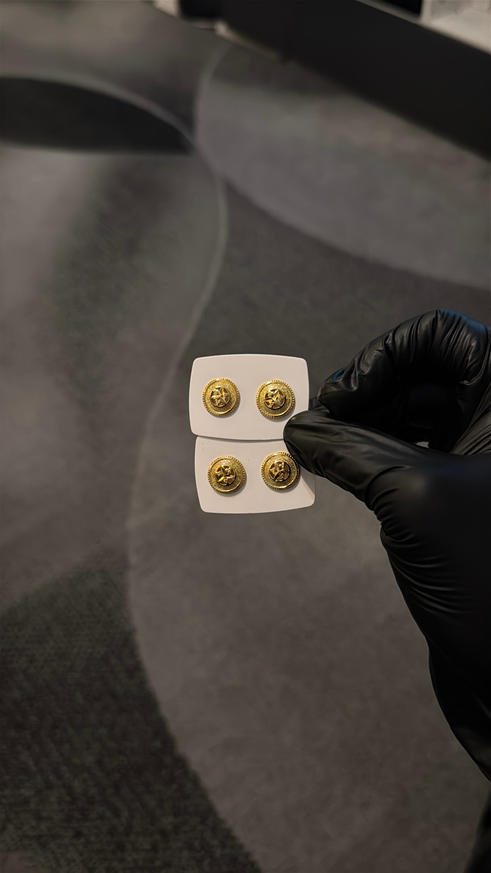 Spook Gold Stud Earrings
