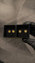 STD S009  Gold Stud Earrings