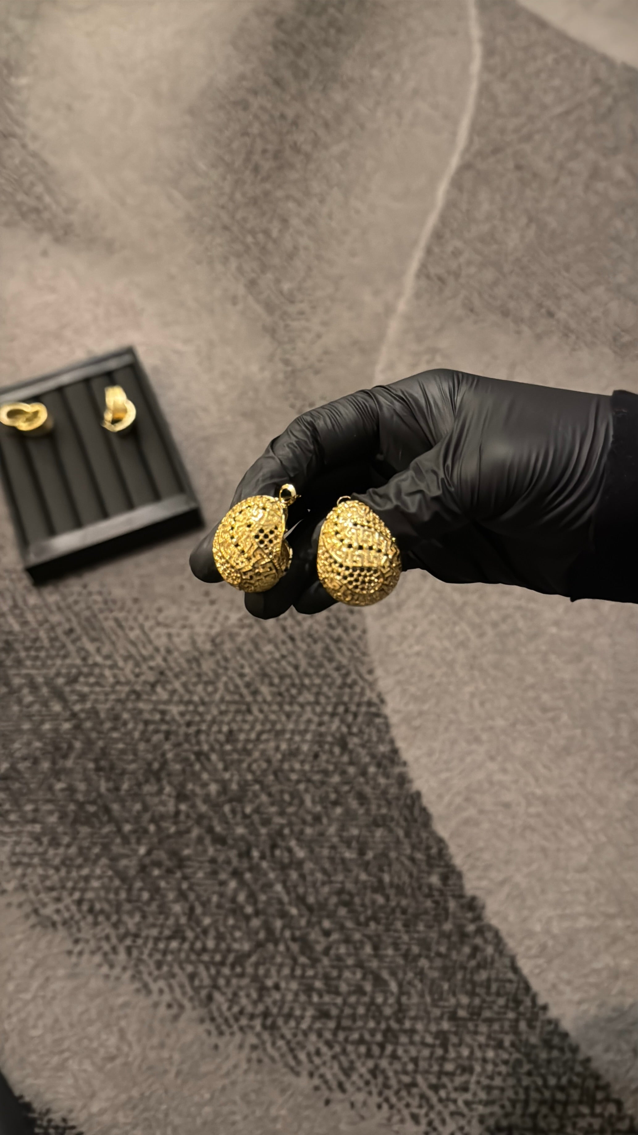 Royal Dome Gold Lookalike Earrings