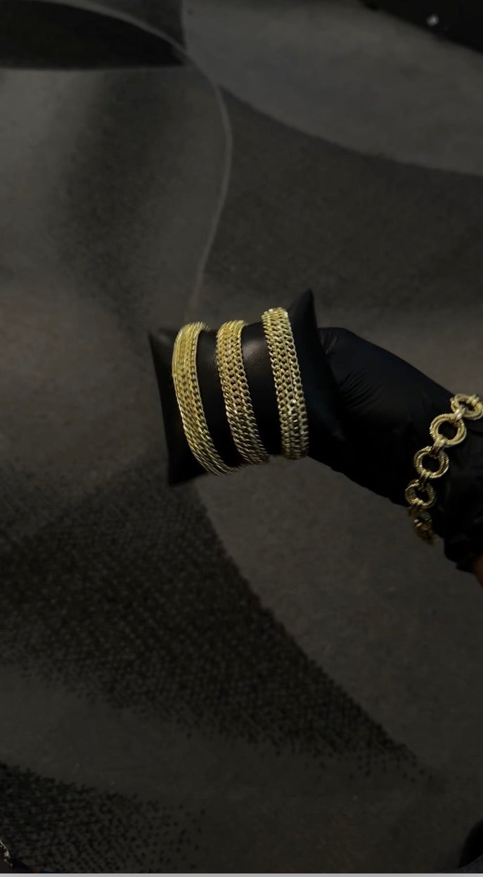 Luxury Triple Row Cuban Bracelet