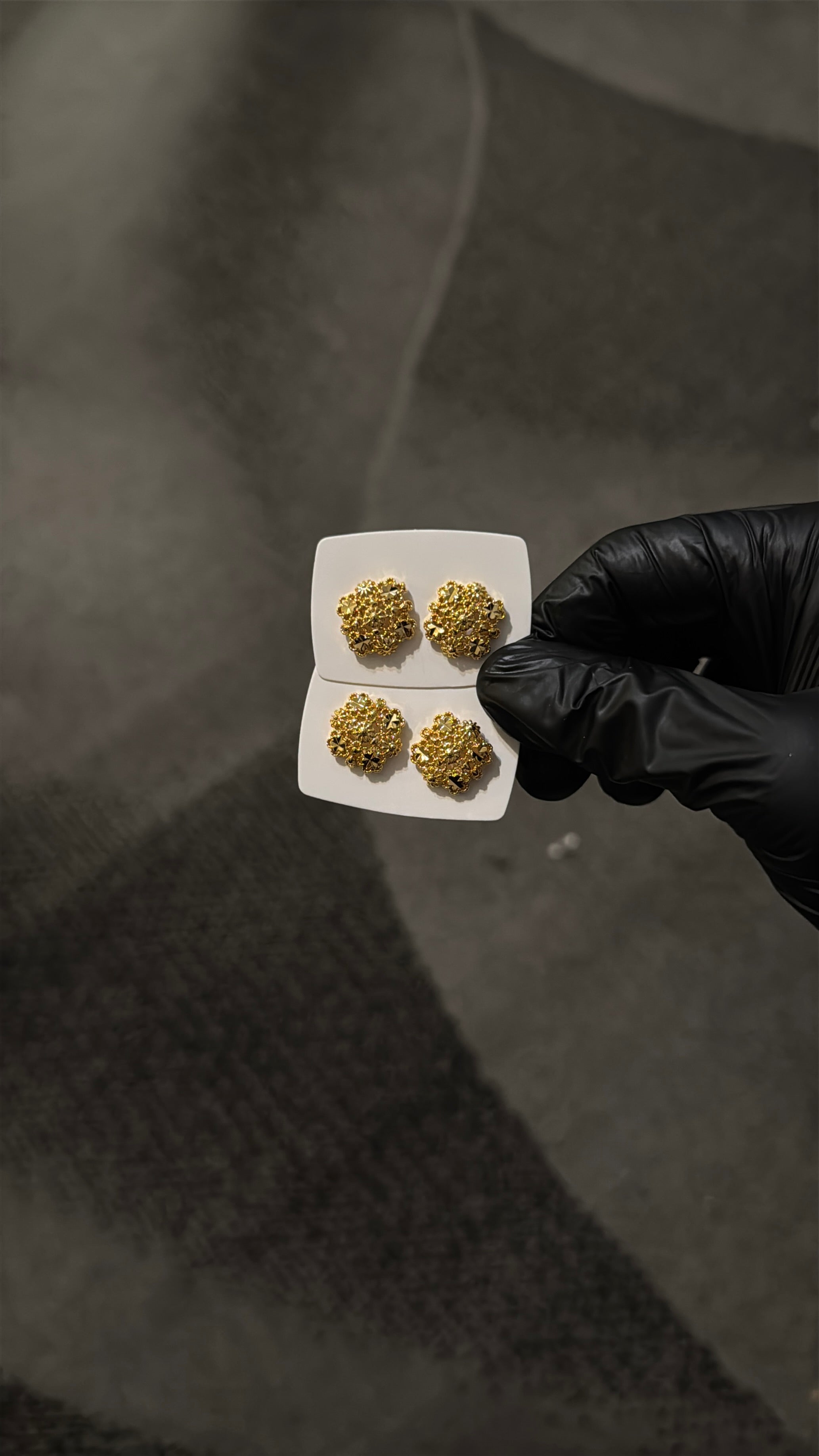 STD S0012 Gold Stud Earrings