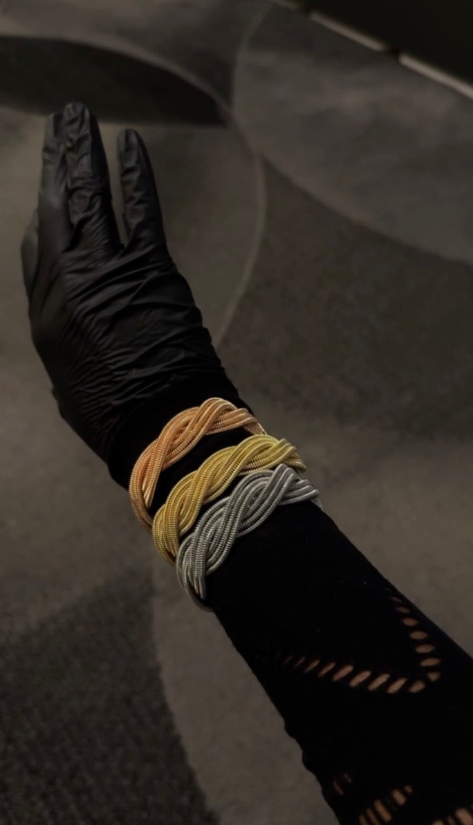 Trinity Twist Cuff Bracelet