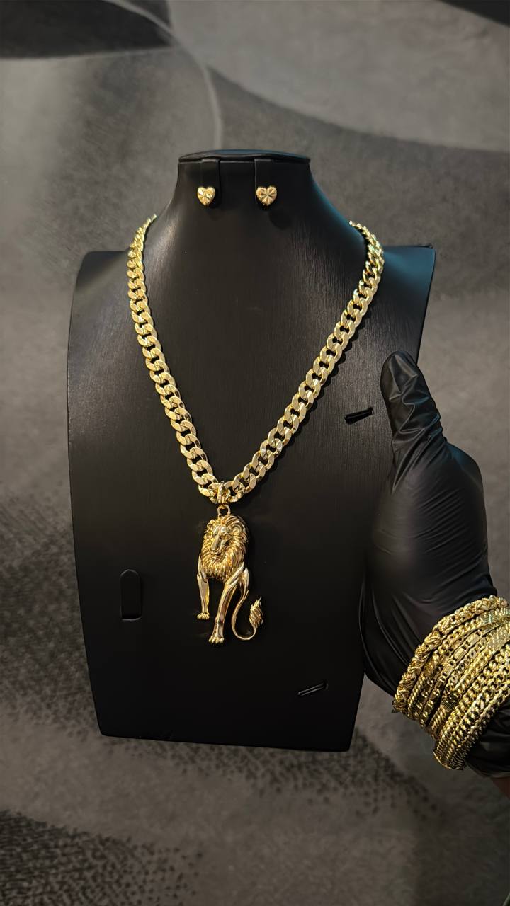 Gold Cross Chain & Pendant Only Gold Lookalike Combo