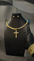 Gold Cross Chain & Pendant Only Gold Lookalike Combo