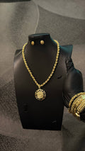 Gold Arabic Calligraphy Chain & Pendant Only Gold Lookalike Combo