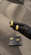 Regal Greek Key Gold lookalike Earrings