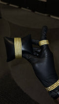 Golden Luxe Multi-Row Bangle Set