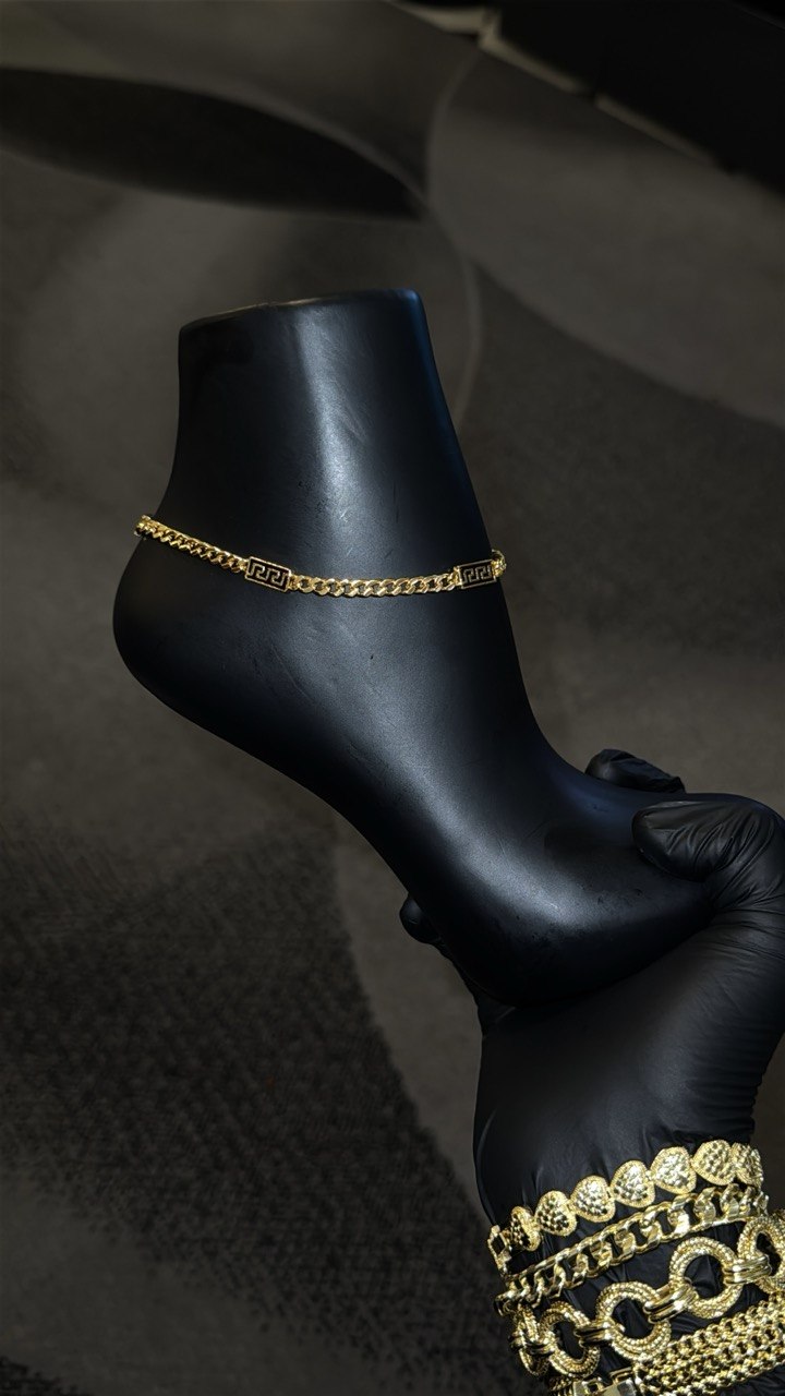 Regal Greek Link Anklet