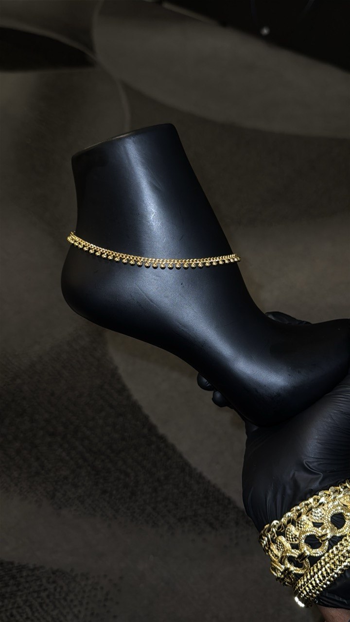 Golden Tassel Charm Anklet
