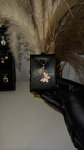 Pink Butterfly Pendant Necklace