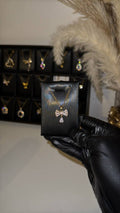 Crystal Bow Drop Pendant Necklace