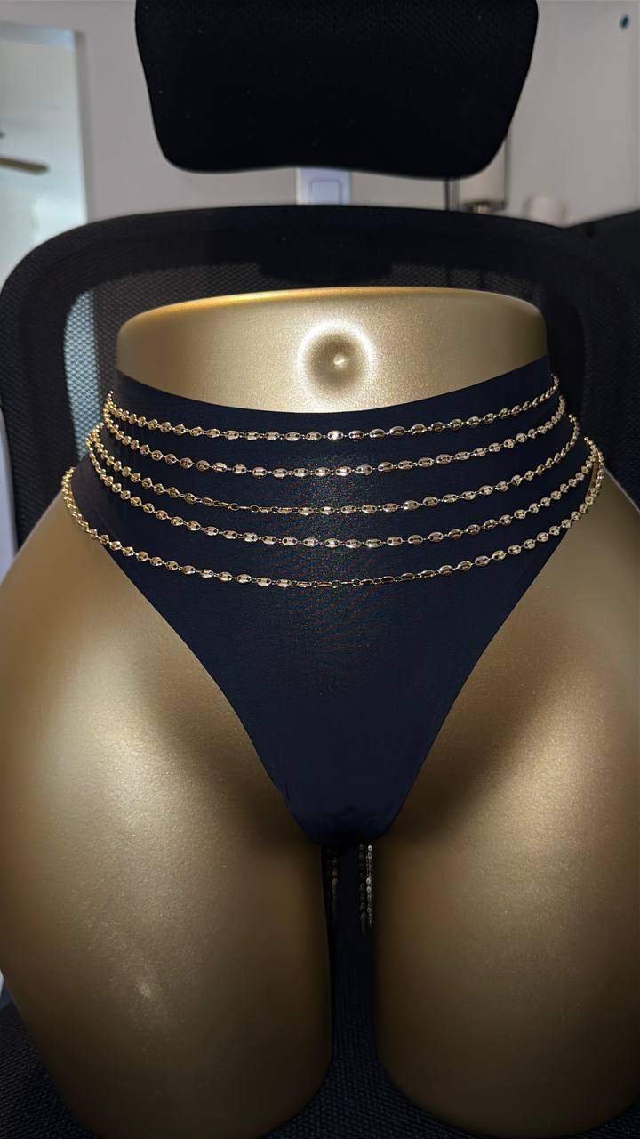 Multi-Layer Beaded Waist Chain