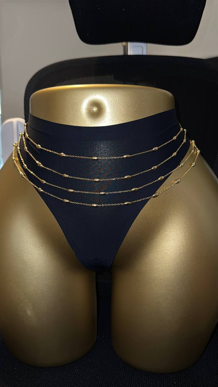 Luxury 5-Layer Beaded Waist Chain