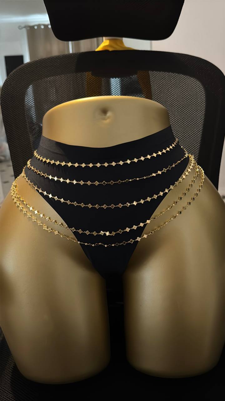Luxury Clover Layered Waist Chain