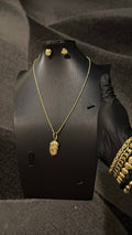 Jesus Face Pendant Necklace Set