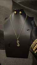 Dollar Sign Pendant Necklace Set