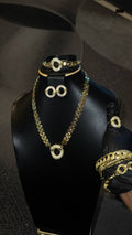 Crystal Link Statement Jewelry Set
