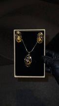 Amber Glow Statement Jewelry Set