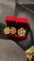 Royal Floral Pendant & Earrings Set
