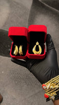 Golden Harmony Pendant & Earrings Set