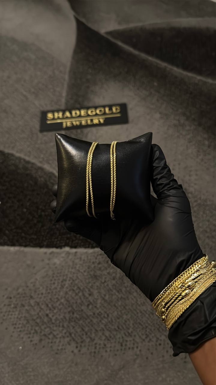 Elegant Gold Snake Chain Bracelet Set