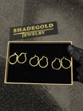 Classic Polished Gold Hoop Earrings