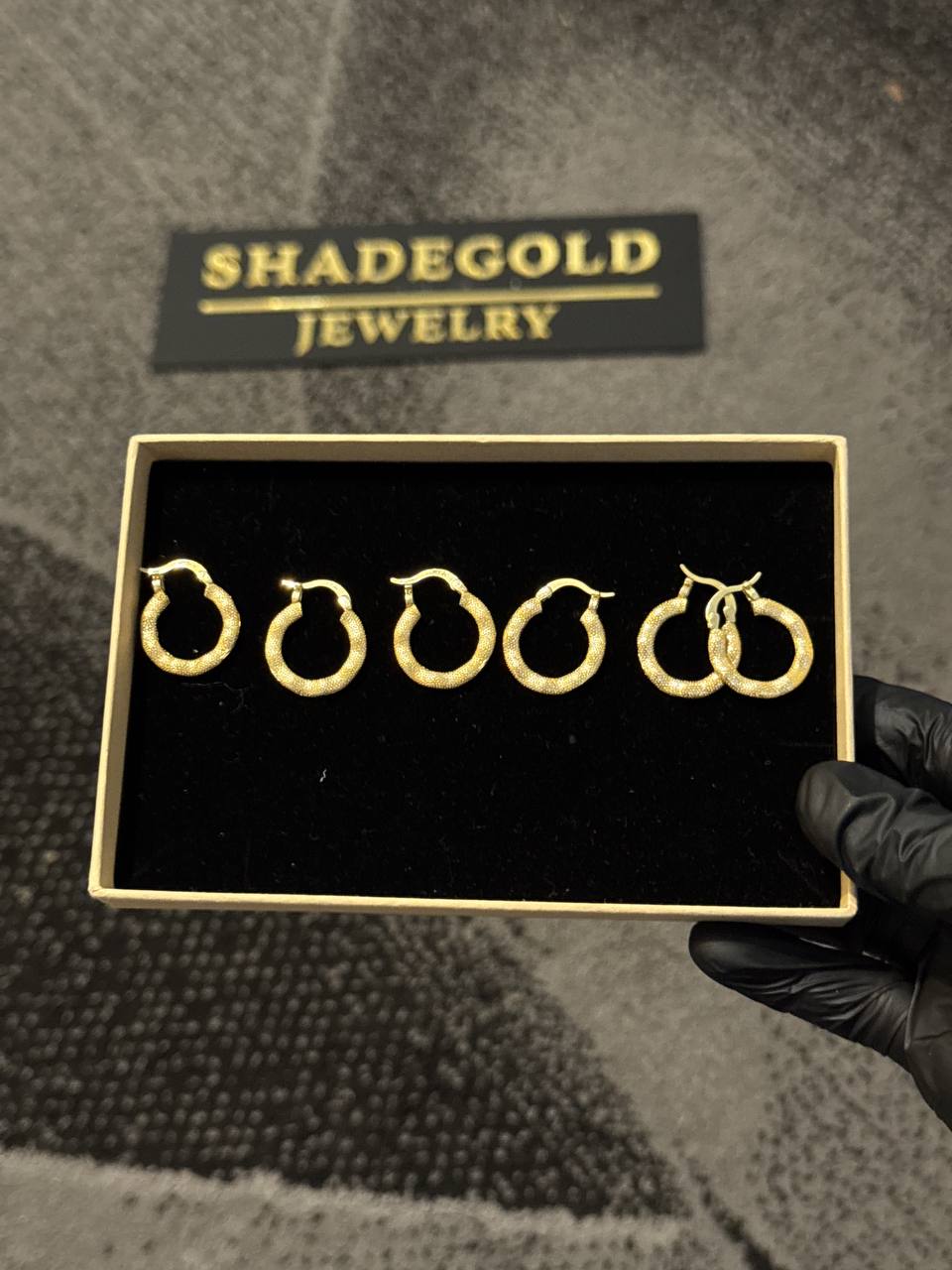 Classic Matte Gold Hoop Earrings