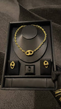Golden Infinity Link Jewelry Set