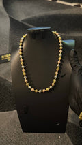 Tricolor Textured Bead Necklace
