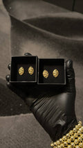 Vintage Filigree Gold Stud Earrings