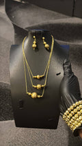 Luxury Gold Beaded Jewelry Set
