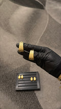 Regal Gold Huggie Gold Lookalike Earrings