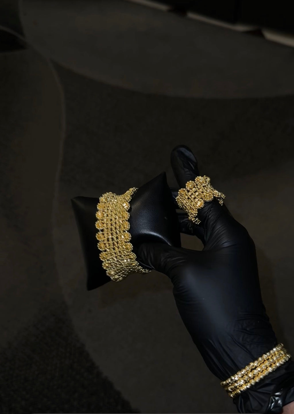 Luxury Crystal Mesh Bracelet & Ring Set