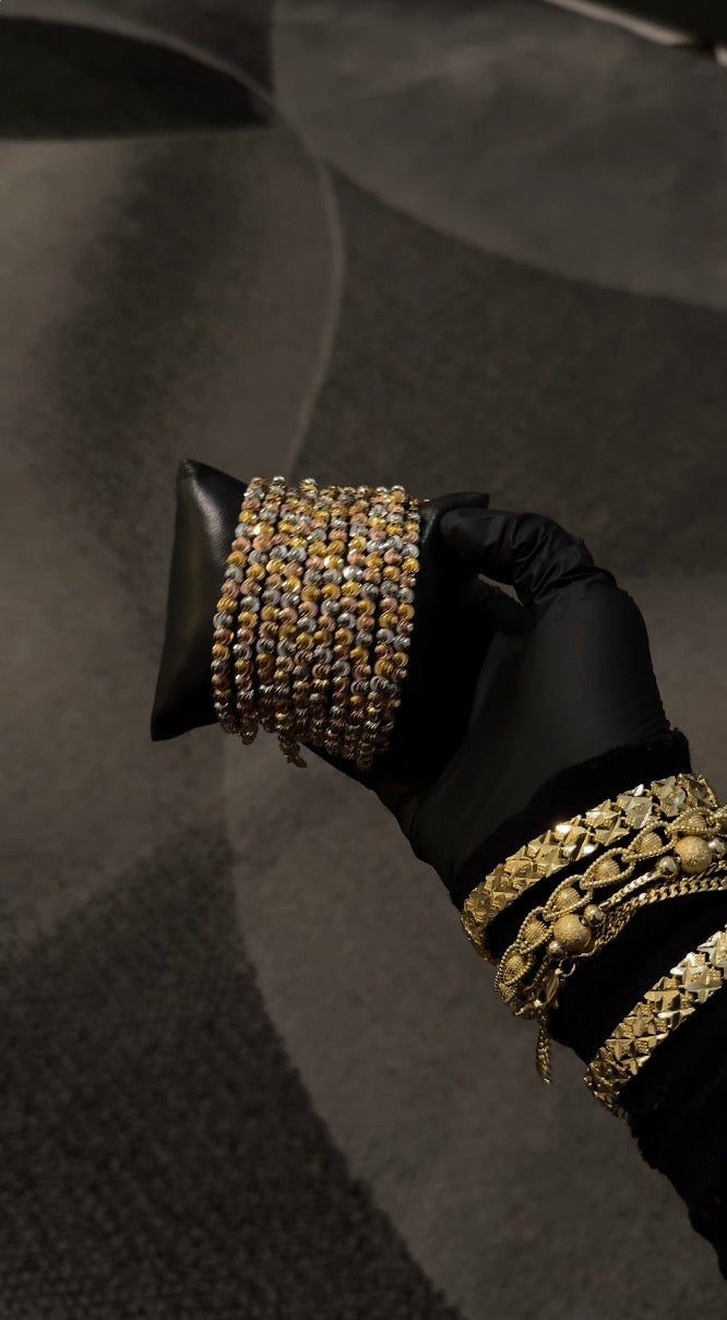 Crystal Beaded Bracelet Stack
