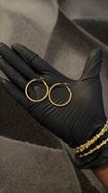 Circle Hoop Gold lookalike Earrings