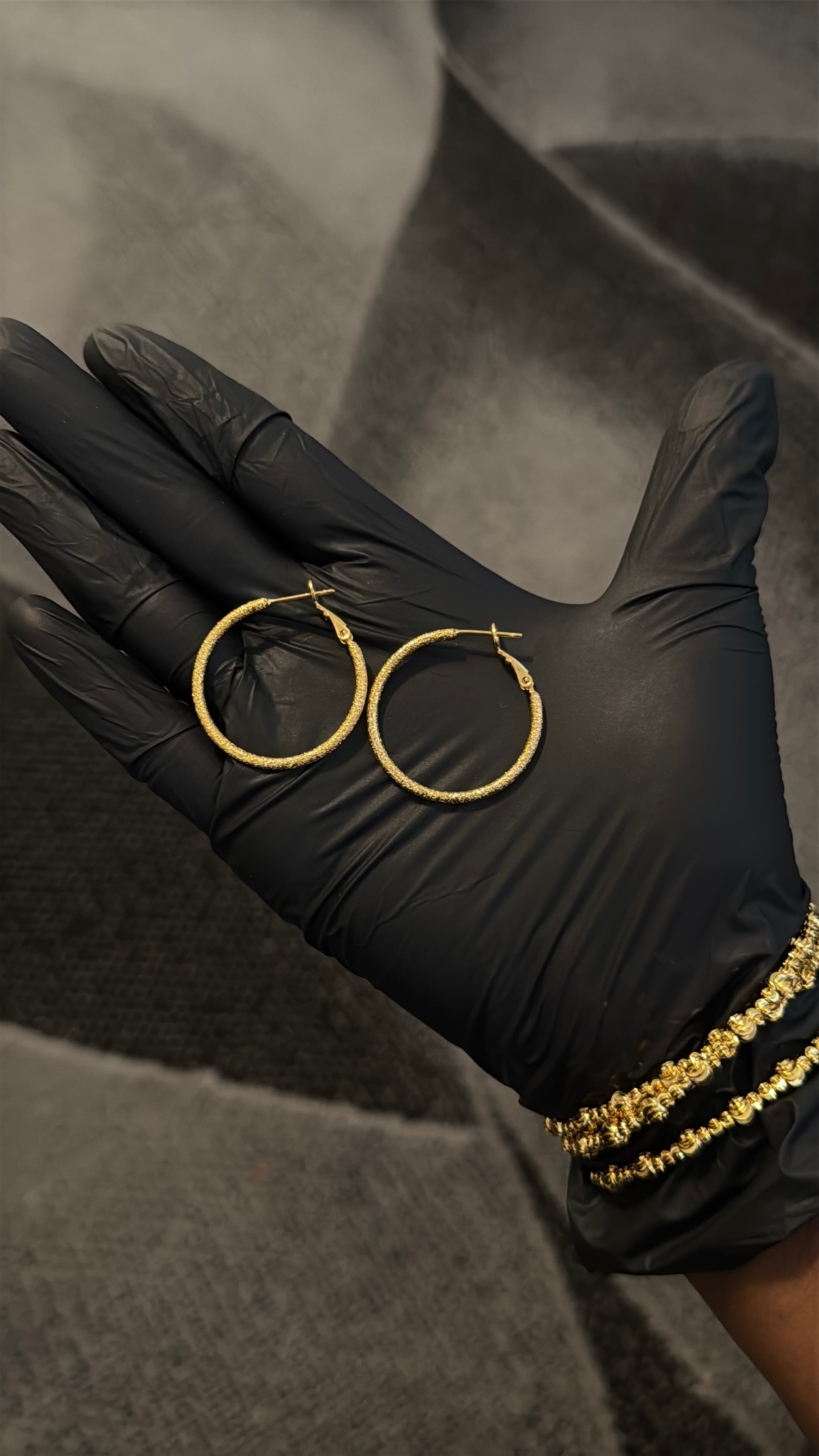 Circle Hoop Gold lookalike Earrings