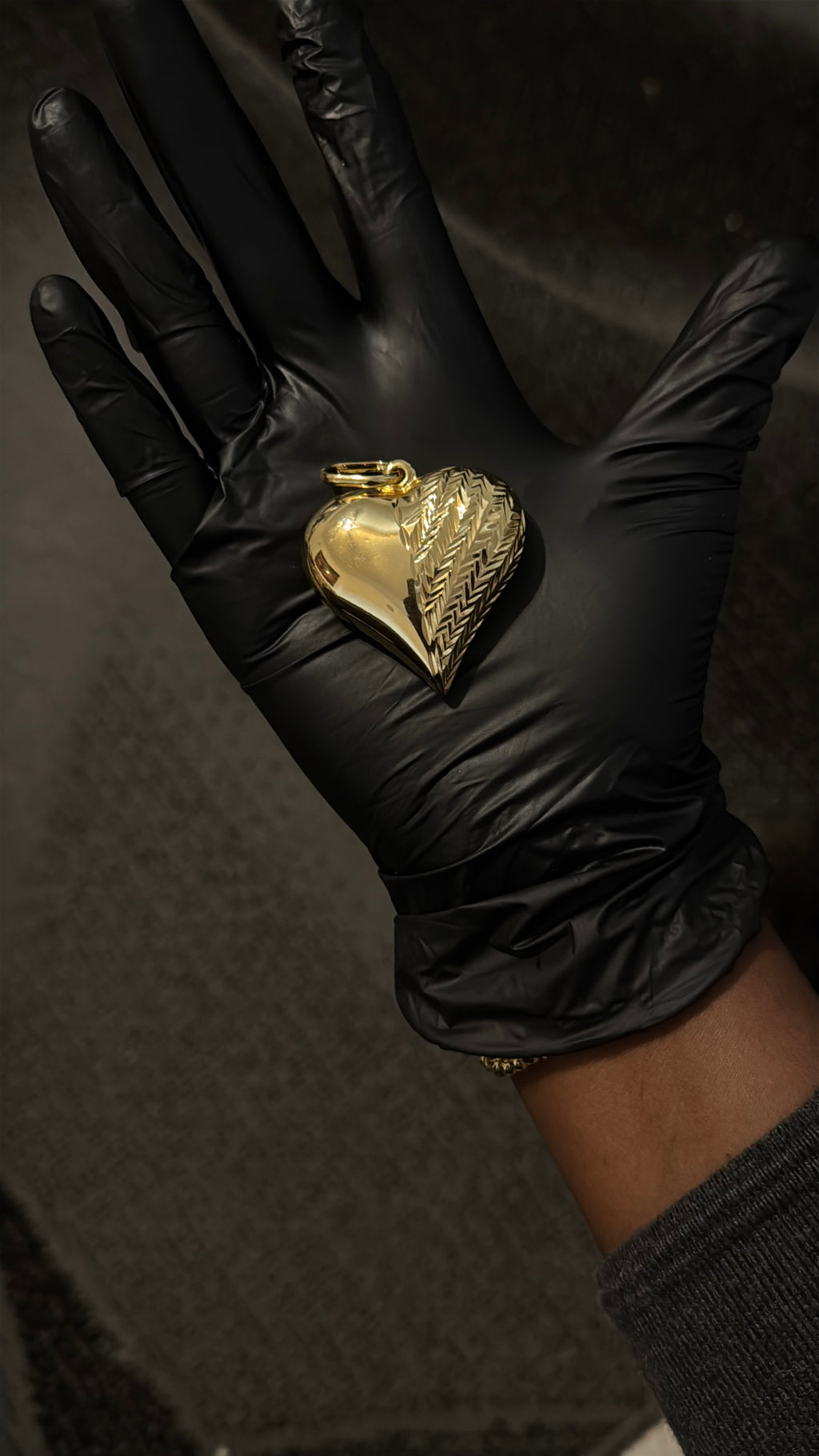 Golden Heart Gold lookalike Pendant