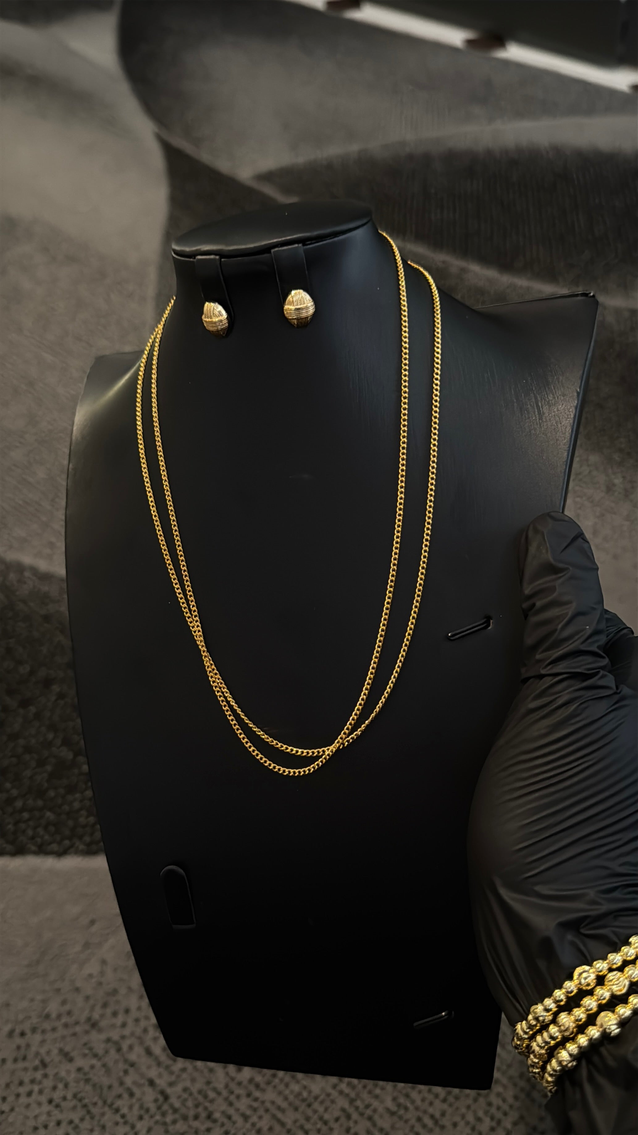 21k Tinest Cuban Lookalike Chain Necklace