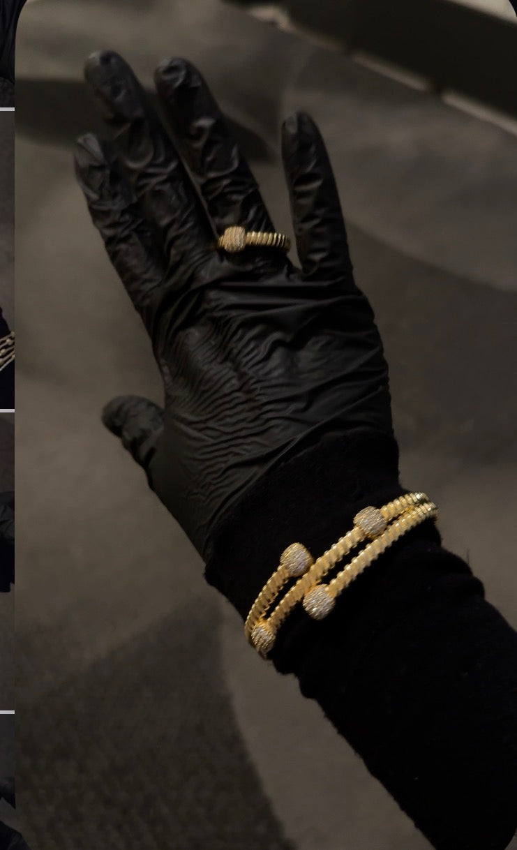 Golden Pearl Wrap Bracelet