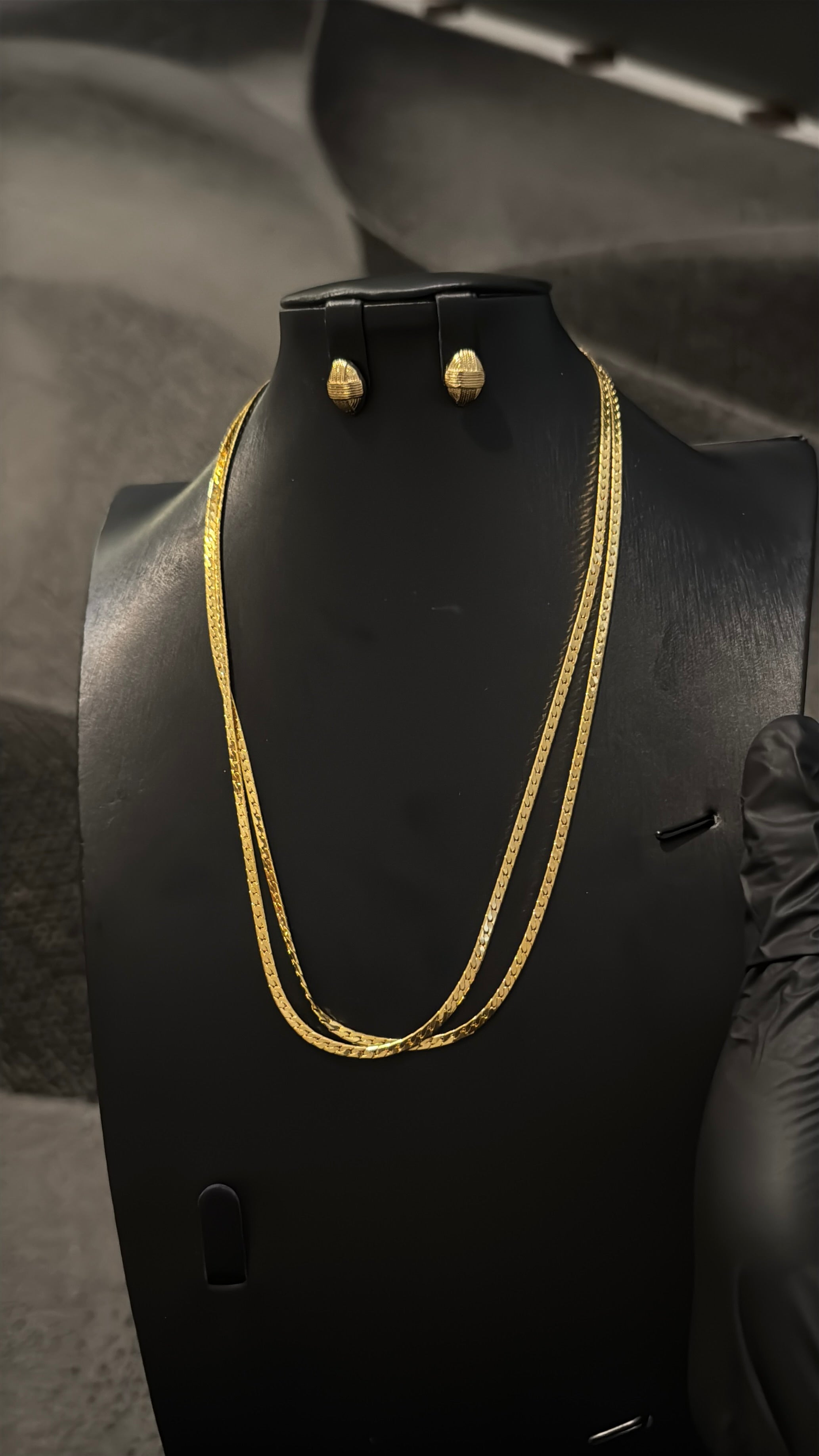 Blade Gold Lookalike Chain Necklace