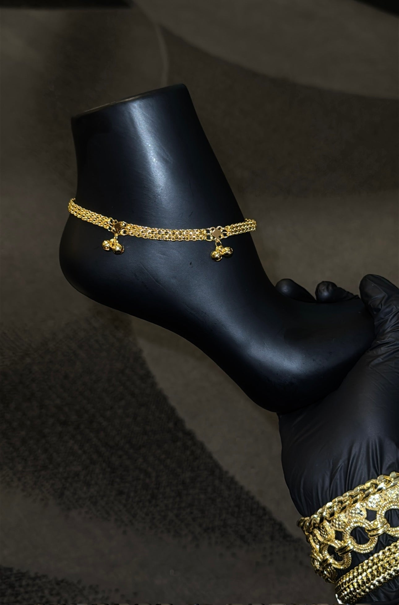 Luxury Double Layer Charm Anklet