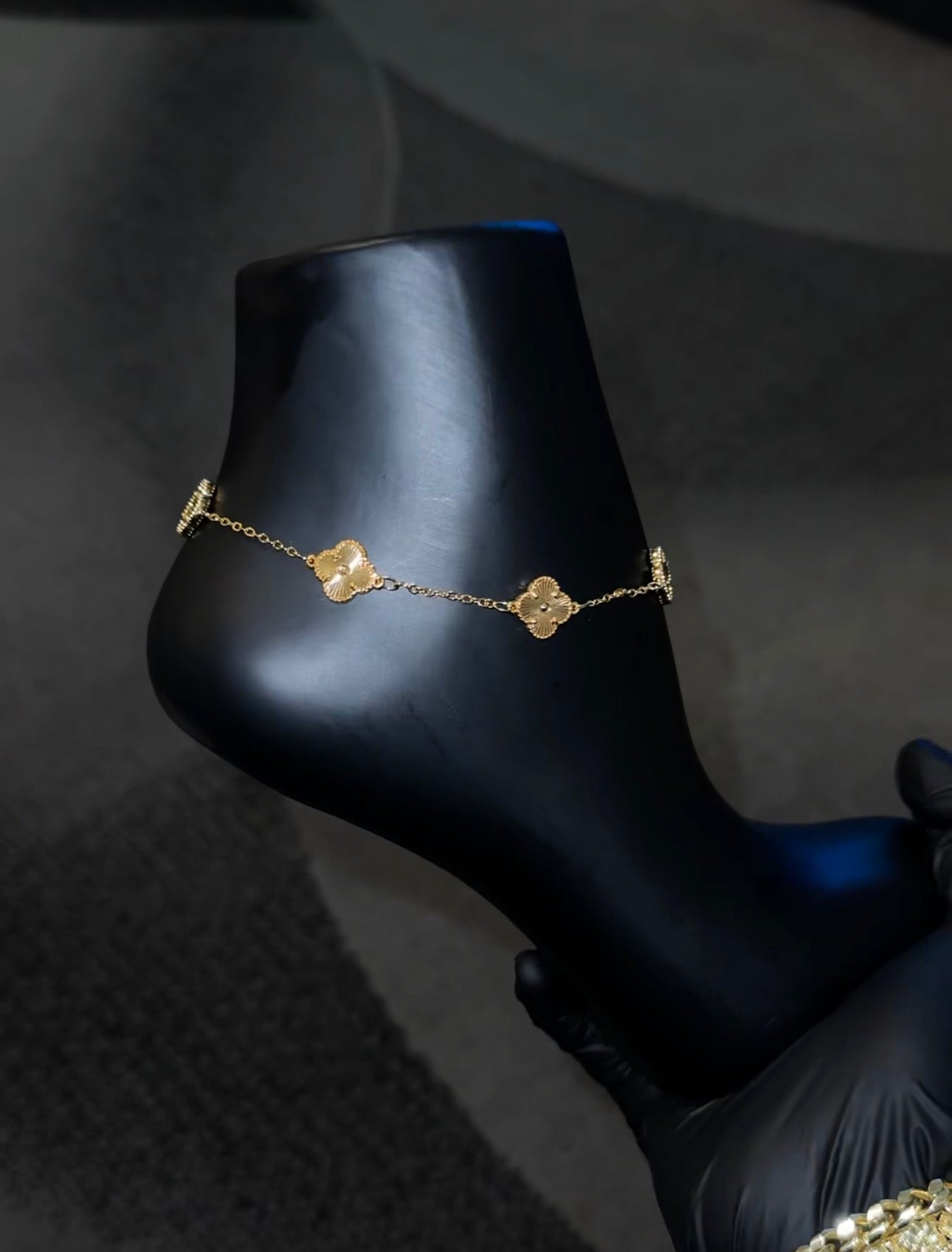 Luxury Clover Anklet
