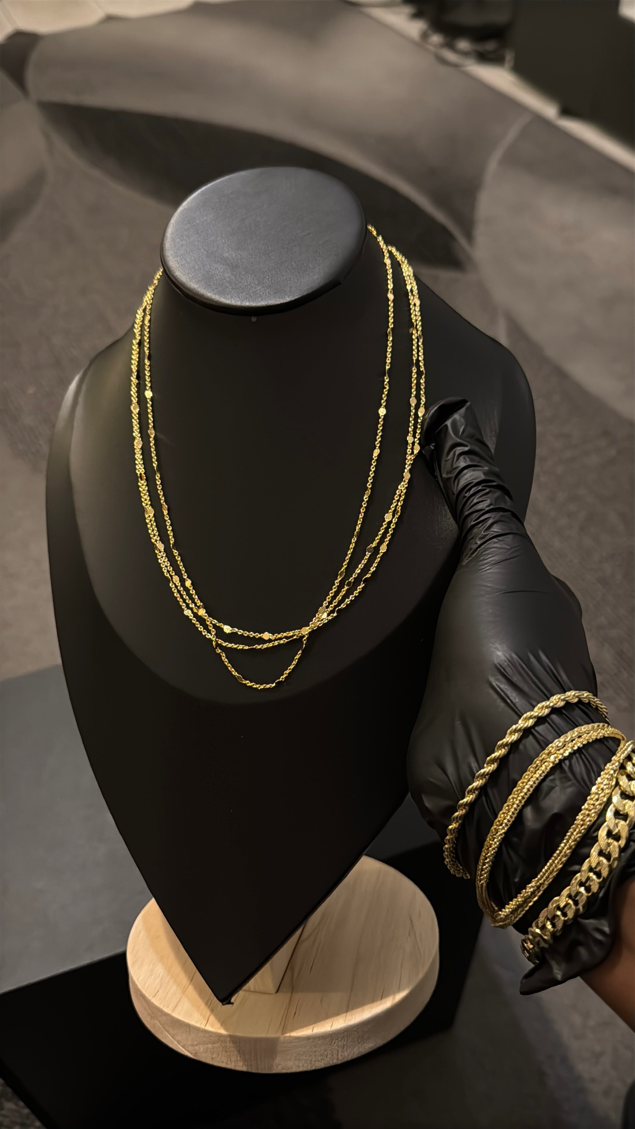 Rice & Bean Gold Lookalike Chain Necklace