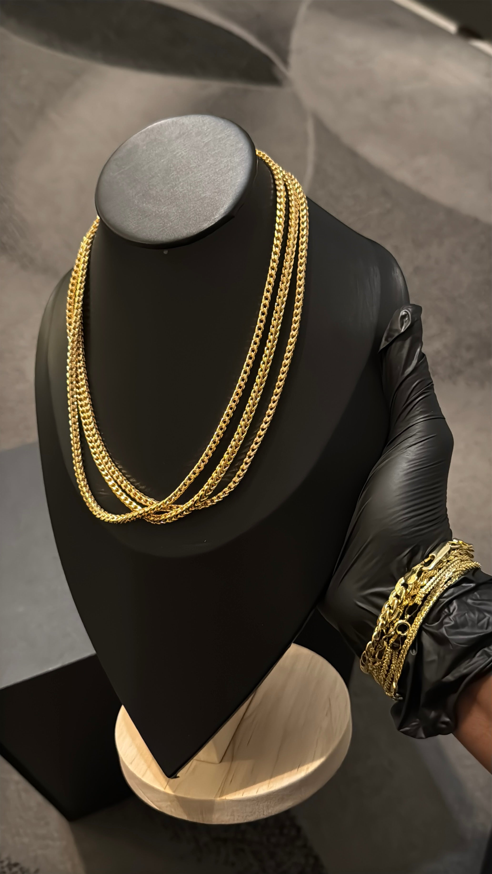 Thick Franco Gold Lookalike Chain Necklace