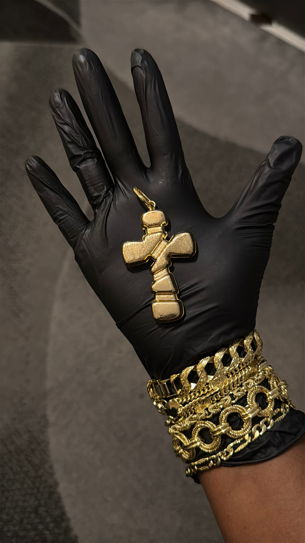 Golden Cross Gold lookalike Pendant
