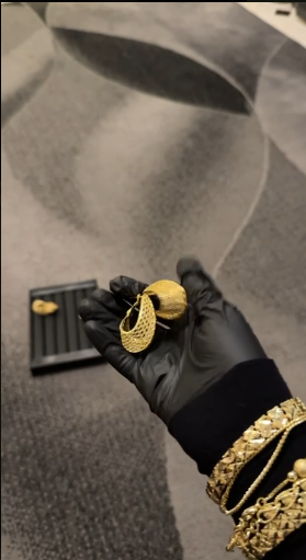 Golden CascadeGold Lookalike Earrings