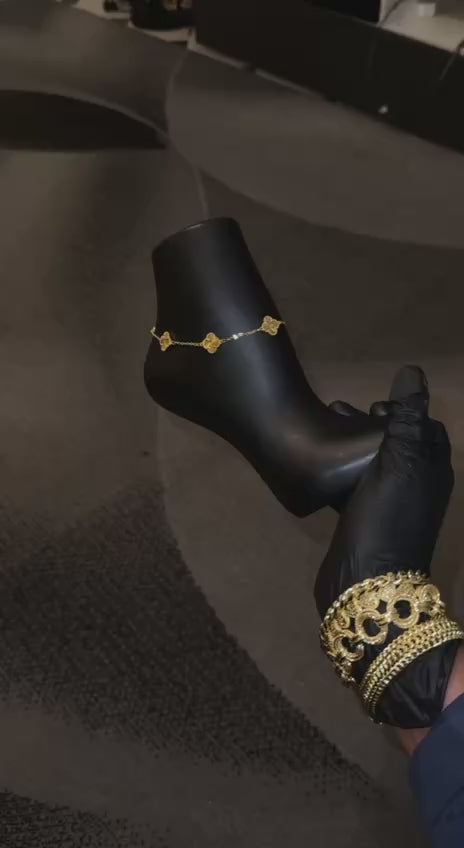 Luxury Clover Anklet