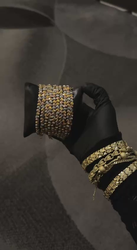 Crystal Beaded Bracelet Stack